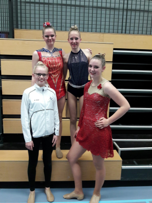 Rianne, Demi, Mayke en Eveline Rianne, Demi, Mayke en Eveline
